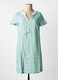 Robe mi-longue manches courtes manches courtes bleu ESPRIT DE LA MER femme