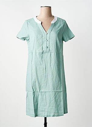 Robe mi-longue manches courtes manches courtes bleu ESPRIT DE LA MER femme