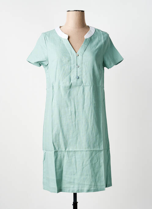 Robe mi-longue manches courtes manches courtes bleu ESPRIT DE LA MER femme