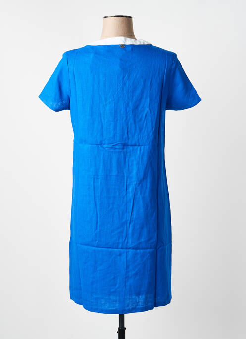 Robe mi-longue bleu ESPRIT DE LA MER femme
