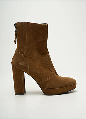 Bottines/boots nubuck talon de 7 à 9cm marron NERO GIARDINI femme