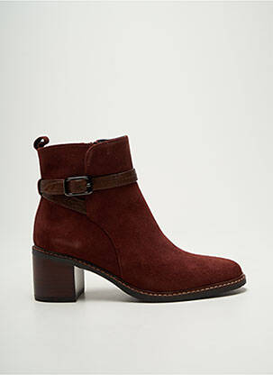 Bottines/boots nubuck talon de 4 à 6cm violet ADIGE femme