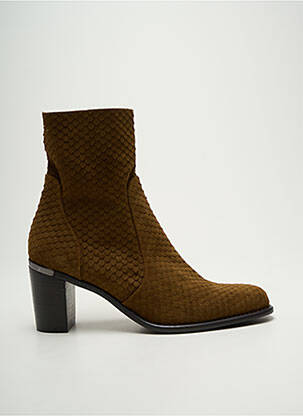 Bottines/boots talon bottier talon de 4 à 6cm vert ADIGE femme
