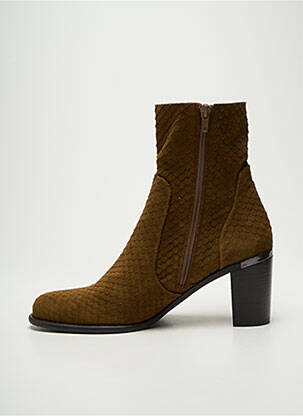 Bottines/boots talon bottier talon de 4 à 6cm vert ADIGE femme