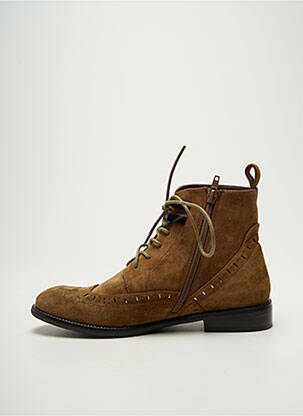 Bottines/boots nubuck talon plat jusqu'à 3cm marron ADIGE femme