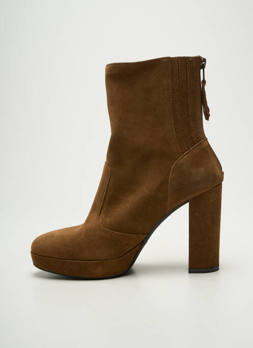 Bottines/boots nubuck talon de 7 à 9cm marron NERO GIARDINI femme