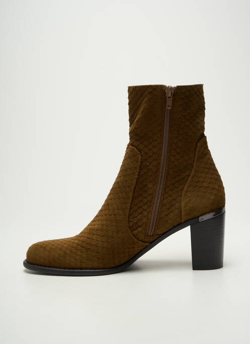 Bottines/boots talon bottier talon de 4 à 6cm vert ADIGE femme