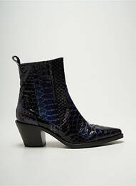 Bottines/boots bout pointu talon de 4 à 6cm bleu REGARD femme