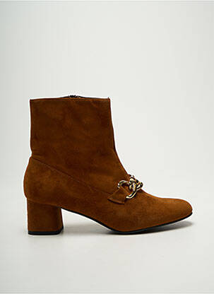 Bottines/boots nubuck talon de 4 à 6cm marron CRISTINA MILLOTTI femme