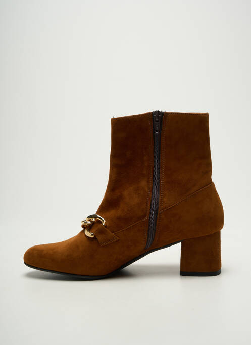 Bottines/boots nubuck talon de 4 à 6cm marron CRISTINA MILLOTTI femme
