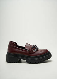 Mocassins tissage satiné talon de 4 à 6cm violet CRISTINA MILLOTTI femme