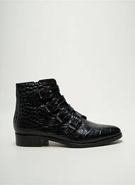 Bottines/boots tissage satiné talon plat jusqu'à 3cm noir MURATTI femme