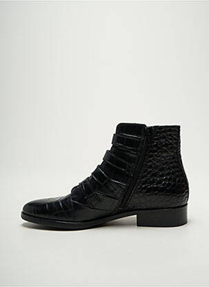 Bottines/boots tissage satiné talon plat jusqu'à 3cm noir MURATTI femme