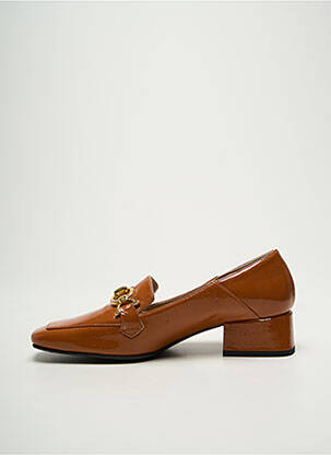 Mocassins effet froissé talon plat jusqu'à 3cm orange CRISTINA MILLOTTI femme