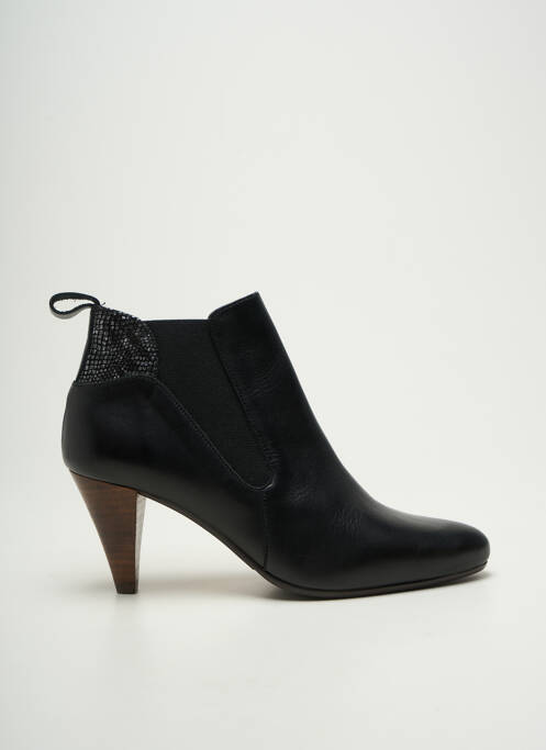 Bottines/boots matière lisse talon de 4 à 6cm noir ROSEMETAL femme