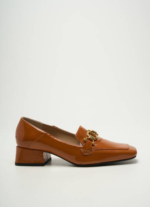 Mocassins effet froissé talon plat jusqu'à 3cm orange CRISTINA MILLOTTI femme