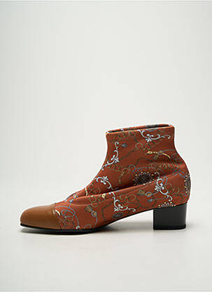 Bottines/boots talon bottier talon plat jusqu'à 3cm marron AZUREE femme