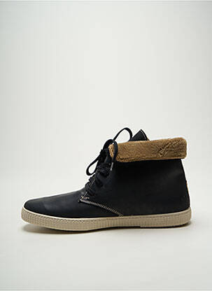 Baskets fourrée bout rond noir VICTORIA homme