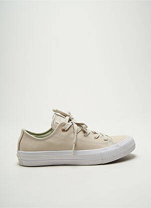 Baskets bout rond talon plat jusqu'à 3cm beige CONVERSE femme