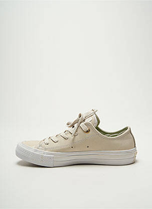 Baskets bout rond talon plat jusqu'à 3cm beige CONVERSE femme