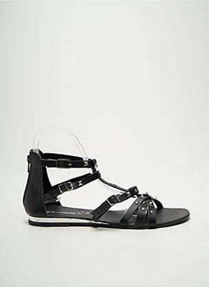 Sandales/nu pieds chiquet talon plat jusqu'à 3cm noir L'ATELIER TROPÉZIEN femme