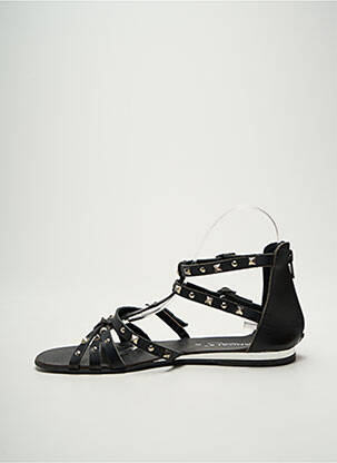 Sandales/nu pieds chiquet talon plat jusqu'à 3cm noir L'ATELIER TROPÉZIEN femme