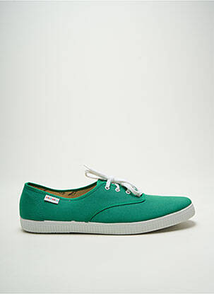 Baskets bout rond bout rond vert VICTORIA homme