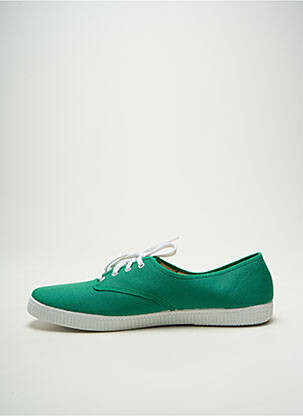 Baskets bout rond bout rond vert VICTORIA homme