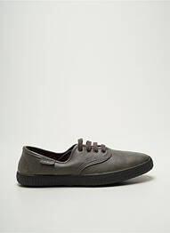 Baskets bout rond talon plat jusqu'à 3cm gris VICTORIA femme