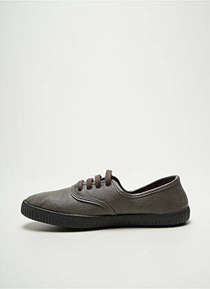 Baskets bout rond talon plat jusqu'à 3cm gris VICTORIA femme