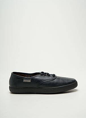 Baskets bout rond talon plat jusqu'à 3cm noir VICTORIA femme