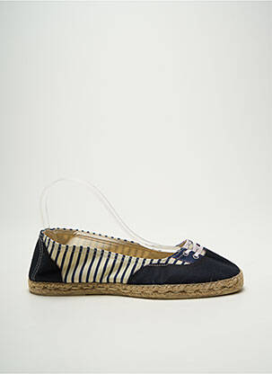 Espadrilles bout rond talon plat jusqu'à 3cm noir B SIDED femme