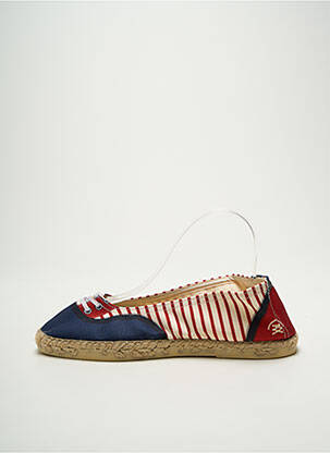 Espadrilles bout rond talon plat jusqu'à 3cm rouge B SIDED femme