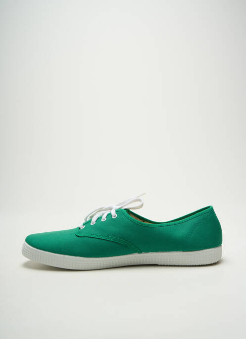 Baskets bout rond bout rond vert VICTORIA homme
