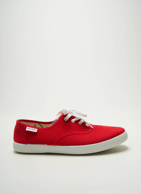 Baskets bout rond bout rond rouge VICTORIA unisexe