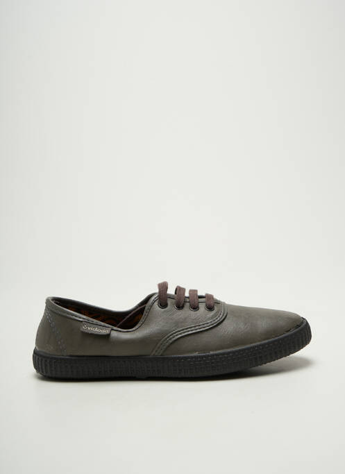Baskets bout rond talon plat jusqu'à 3cm gris VICTORIA femme