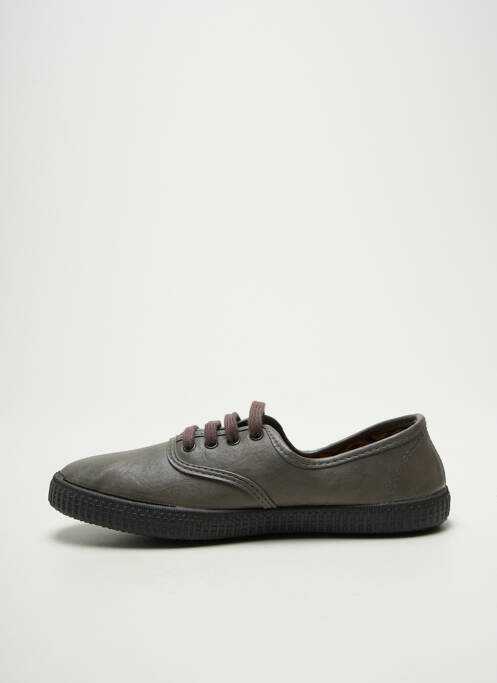 Baskets bout rond talon plat jusqu'à 3cm gris VICTORIA femme