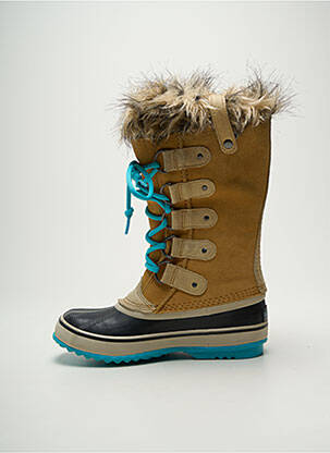 Bottines/boots fourrée talon plat jusqu'à 3cm beige SOREL femme
