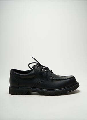 Derbies bout rond talon bas noir CAT homme