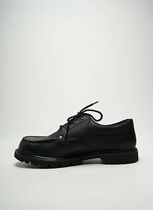 Derbies bout rond talon bas noir CAT homme