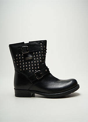 Bottines/boots matière lisse talon plat jusqu'à 3cm noir LE TEMPS DES CERISES femme