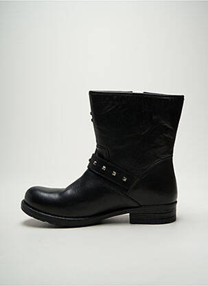 Bottines/boots matière lisse talon plat jusqu'à 3cm noir LE TEMPS DES CERISES femme