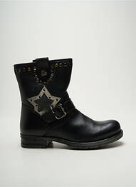 Bottines/boots matière lisse talon plat jusqu'à 3cm noir LE TEMPS DES CERISES femme