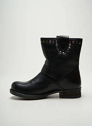 Bottines/boots matière lisse talon plat jusqu'à 3cm noir LE TEMPS DES CERISES femme