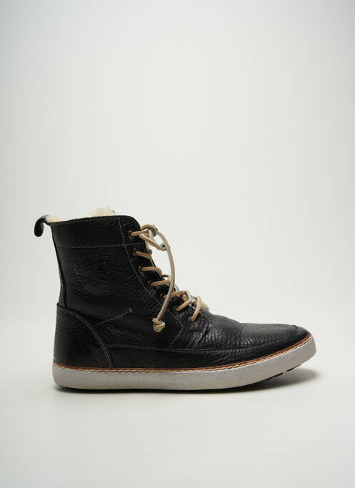 Baskets fourrée bout rond noir BLACKSTONE homme
