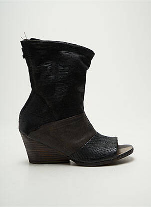 Bottines/boots matière lisse talon de 4 à 6cm noir AIRSTEP femme