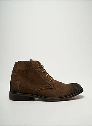 Bottines/boots nubuck talon bas marron FLY LONDON homme