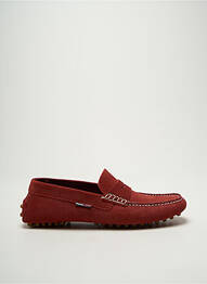 Mocassins nubuck bout carré rouge TOMMY HILFIGER homme
