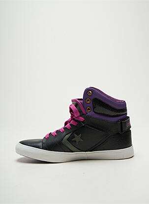 Baskets matière lisse talon plat jusqu'à 3cm noir CONVERSE femme