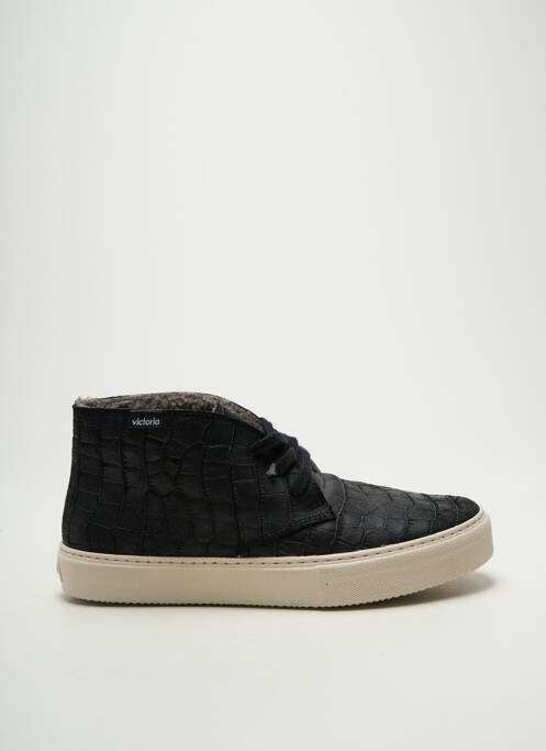Baskets bout rond bout rond noir VICTORIA homme